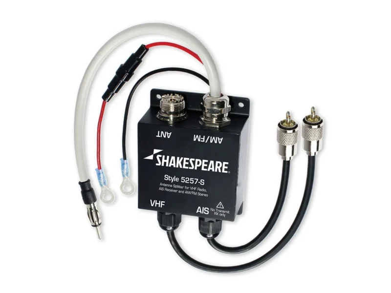 Shakespeare 5257-S Antenna Splitter f/VHF Radio, AIS Receiver & AM/FM Stereo