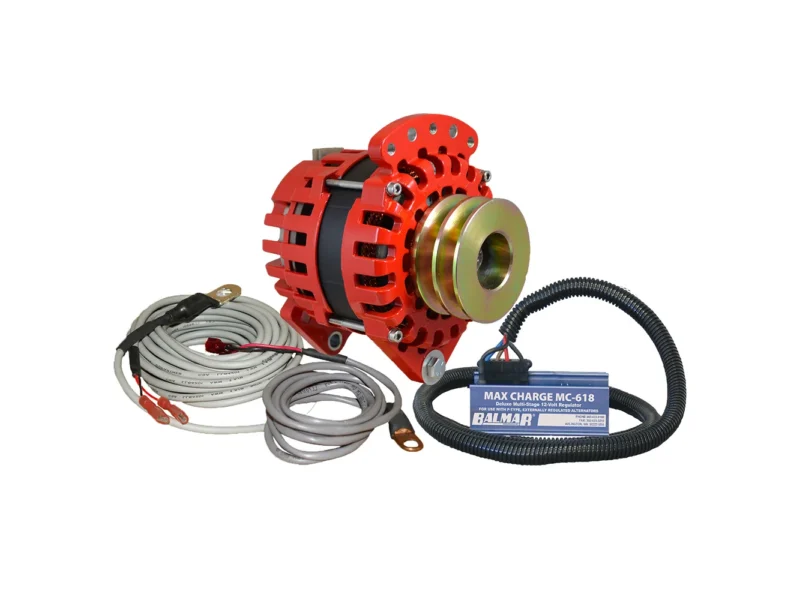 Balmar Alternator 3.15" Dual Foot Saddle Dual V Pulley Regulator & Temp Sensor - 170A Kit - 12V