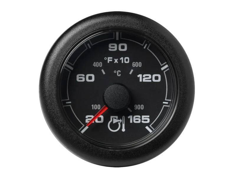 Veratron 52MM (2-1/16") OceanLink Pyrometer Gauge (1650° F/900° C) - Black Dial & Bezel