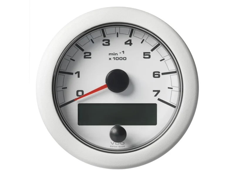 Veratron 3-3/8" (85MM) OceanLink® NMEA 2000® Tachometer - 7000 RPM - White Dial & Bezel