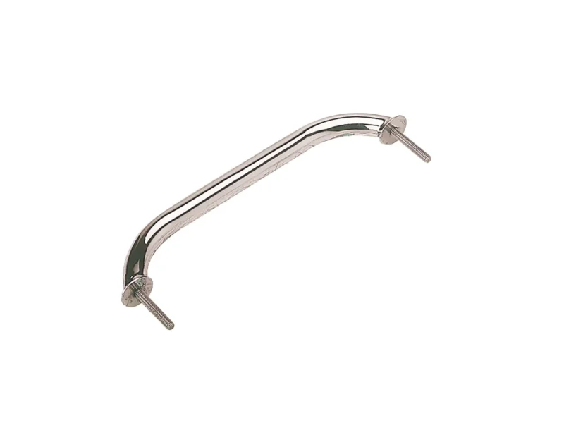 Stainless Steel Stud Mount Flanged Hand Rail w/Mounting Flange - 18"