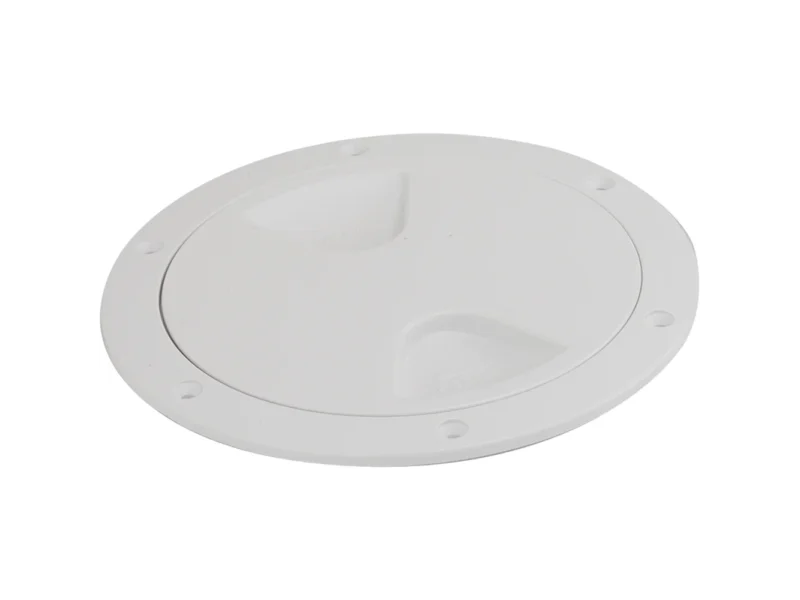 Sea-Dog Screw-Out Deck Plate - White - 6"