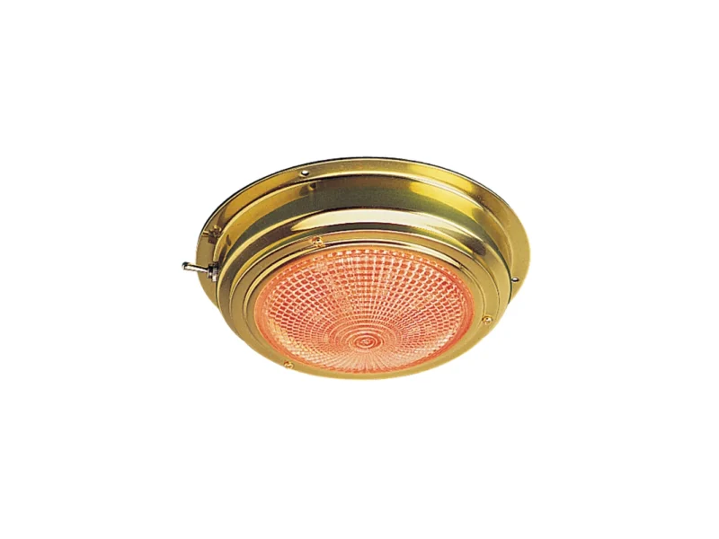 Sea-Dog Brass LED Day/Night Dome Light - 5" Lens