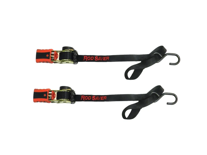 Rod Saver Mini Retractable Tie Down w/Soft Hook - 50" - Pair