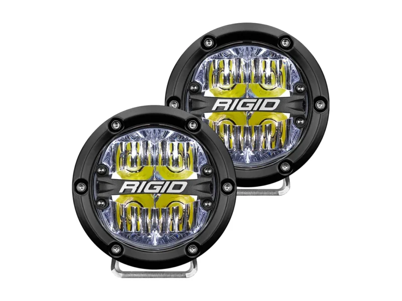 RIGID Industries 360-Series 4" LED Off-Road Fog Light Drive Beam w/White Backlight - Black Housing