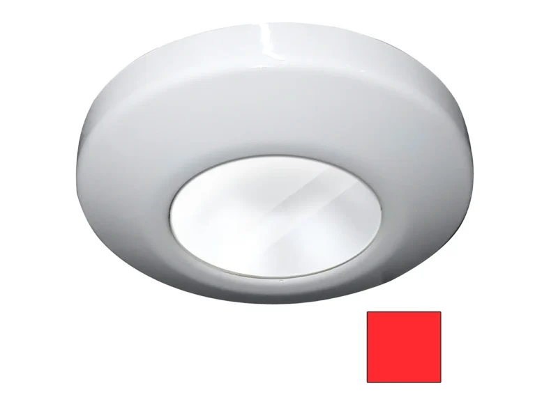 i2Systems Profile P1100 1.5W Surface Mount Light - Red - White Finish