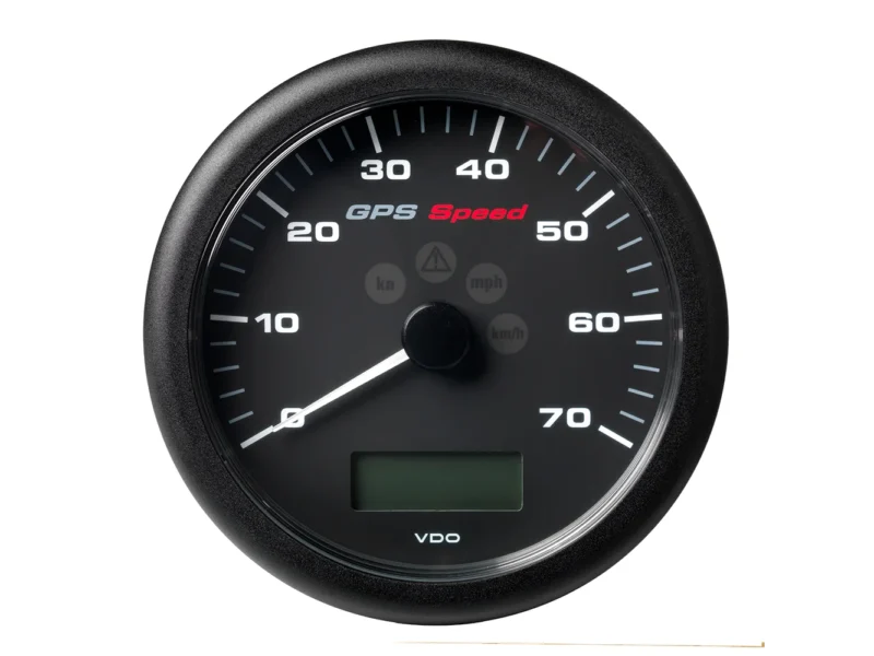 Veratron 4-1/4" (110MM) ViewLine GPS Speedometer 0-70 KNOTS/KMH/MPH - 8 to 16V Black Dial & Bezel