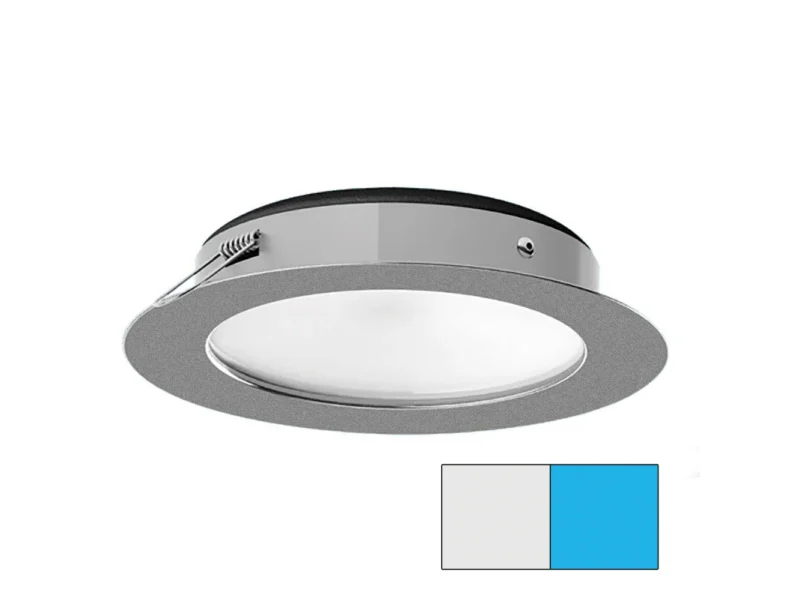 i2Systems Apeiron Pro XL A526 - 6W Spring Mount Light - Cool White/Blue - Brushed Nickel Finish