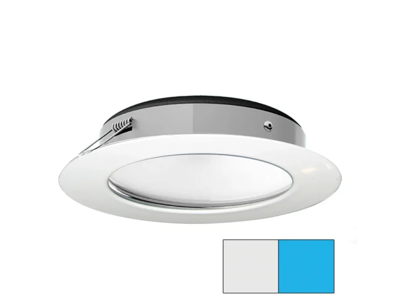 i2Systems Apeiron Pro XL A526 - 6W Spring Mount Light - Cool White/Blue - White Finish