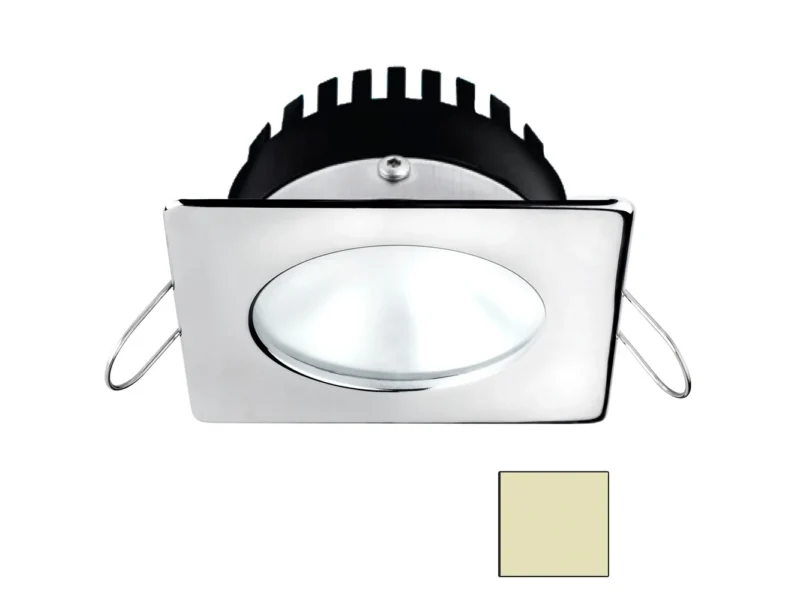 i2Systems Apeiron A506 6W Spring Mount Light - Square/Round - Warm White - Polished Chrome Finish