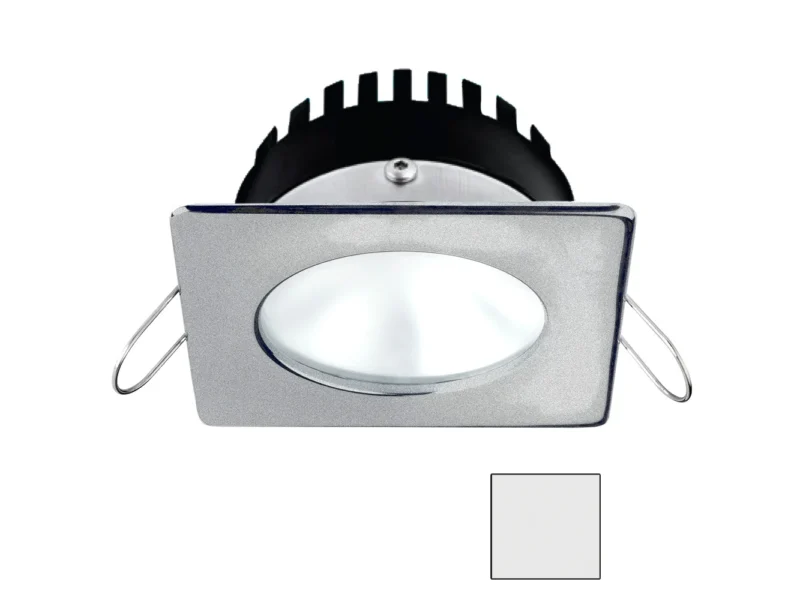 i2Systems Apeiron PRO A506 - 6W Spring Mount Light - Square/Round - Cool White - Brushed Nickel Finish