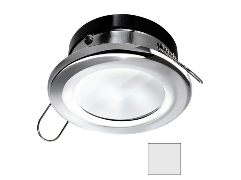 i2Systems Apeiron A1110Z - 4.5W Spring Mount Light - Round - Cool White - Chrome Finish