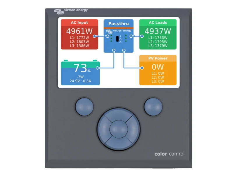 Victron Color Control GX Monitor - Button Control