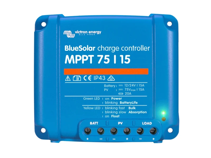 Victron BlueSolar MPPT Charge Controller - 75V - 15AMP - UL Approved