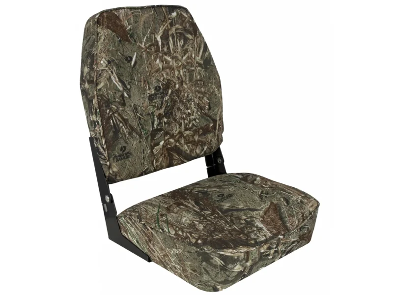 Springfield High Back Camp Folding Seat - Mossy Oak Duck Blind