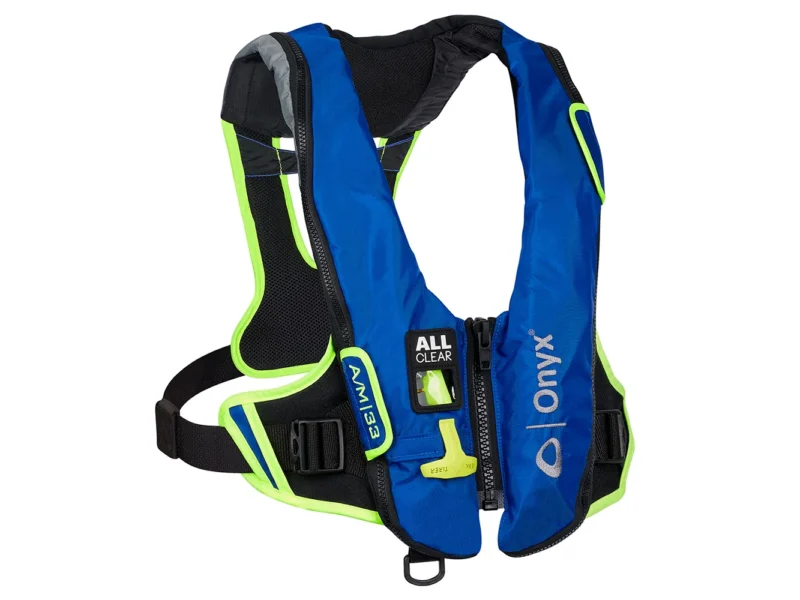 Onyx Impulse A/M-33 All Clear® Auto/Manual Inflatable Life Jacket - Blue