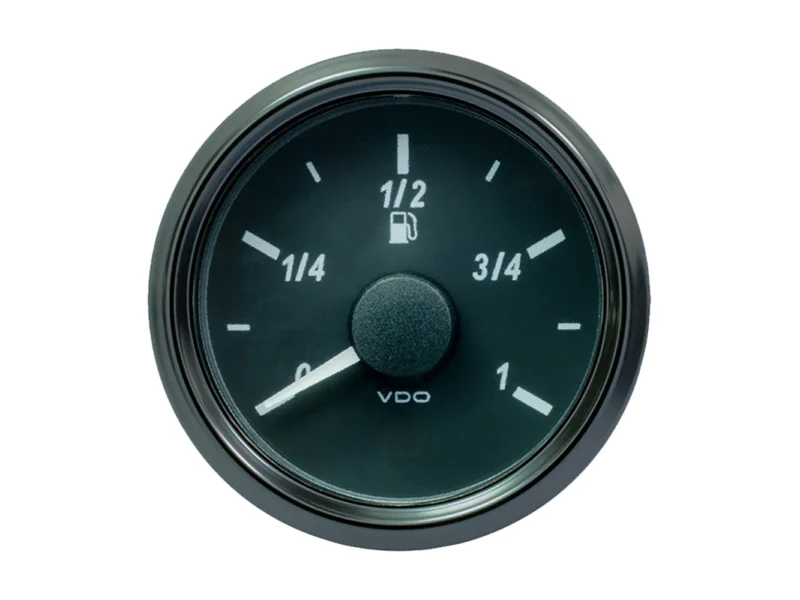 VDO SingleViu 52mm (2-1/16") Fuel Level Gauge - Euro - 90-5 Ohm