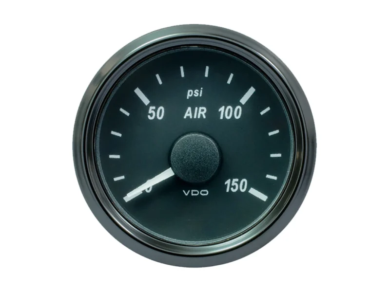 VDO SingleViu 52mm (2-1/16") Air Pressure Gauge - 150 PSI - 0-180 Ohm