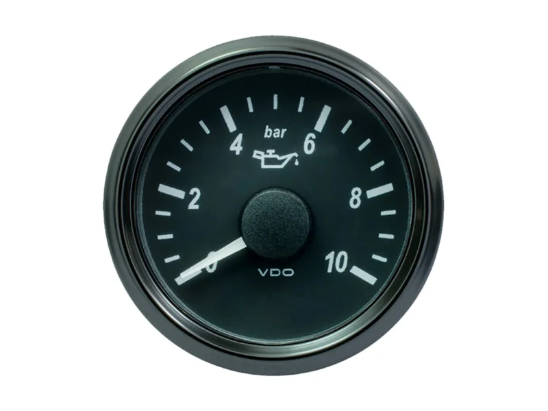 VDO SingleViu 52mm (2-1/16") Oil Pressure Gauge - 10 Bar - 0-180 Ohm