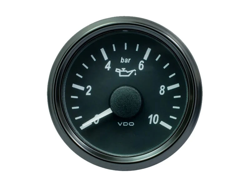 VDO SingleViu 52mm (2-1/16") Oil Pressure Gauge - 10 Bar - 0-4.5V