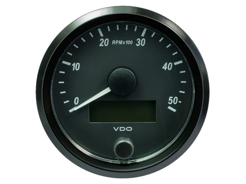 VDO SingleViu 80mm (3-1/8") Tachometer - 5000 RPM