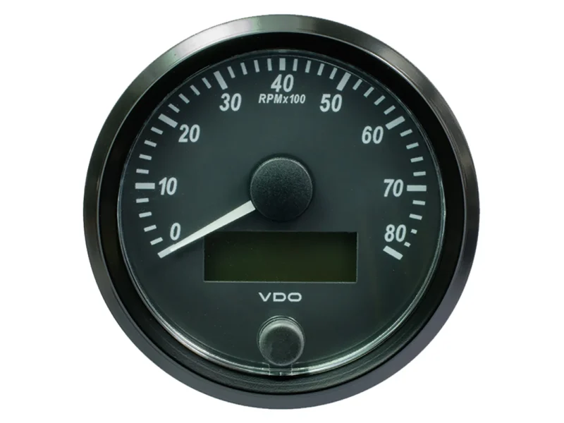 VDO SingleViu 80mm (3-1/8") Tachometer - 8000 RPM