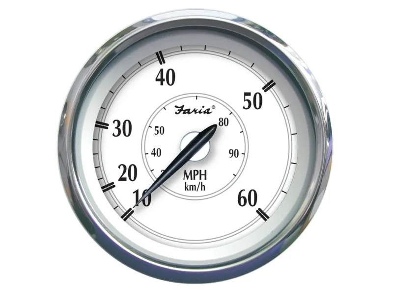 Faria Newport SS 4" Speedometer - 0 to 60 MPH