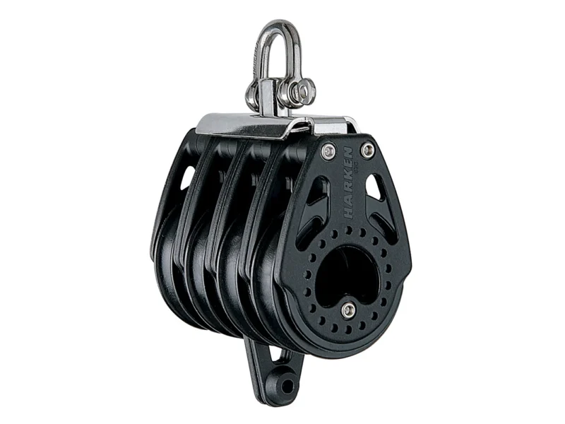 Harken 57mm Quad Block Swivel, Center Becket