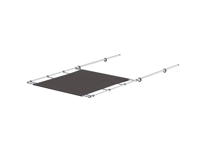 SureShade PTX Power Shade - 57" Wide - Stainless Steel - Grey