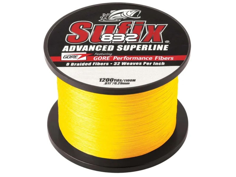 Sufix 832® Advanced Superline® Braid - 6lb - Hi-Vis Yellow - 1200 yds