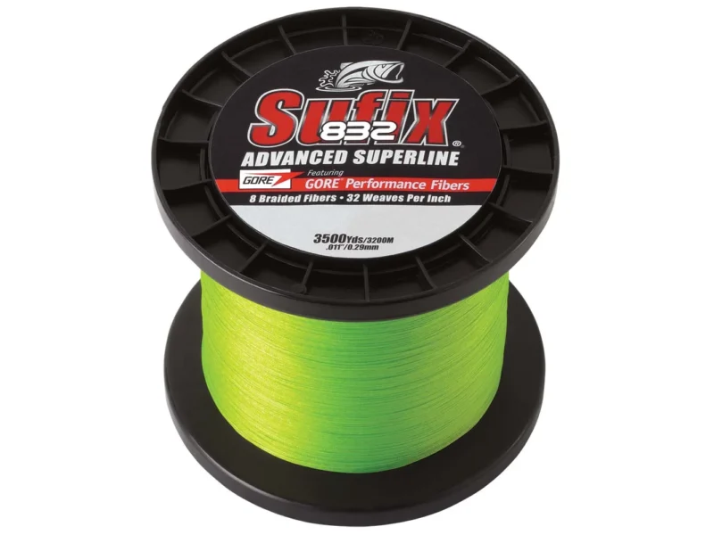 Sufix 832® Advanced Superline® Braid - 6lb - Neon Lime - 3500 yds