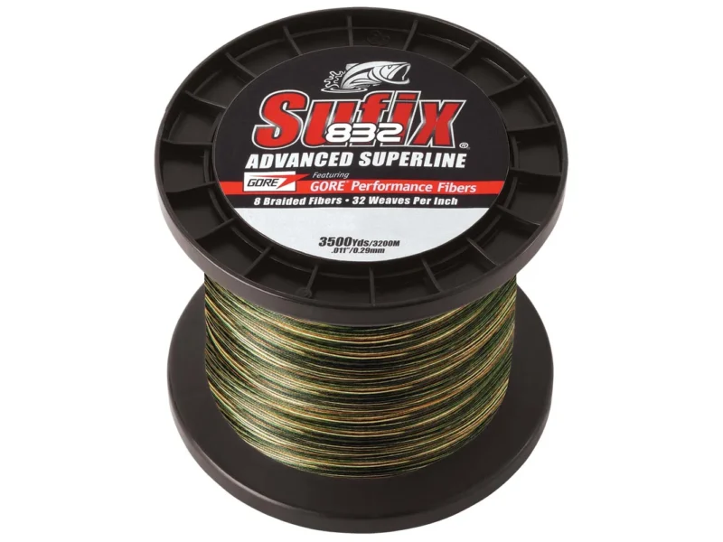 Sufix 832® Advanced Superline® Braid - 15lb - Camo - 3500 yds