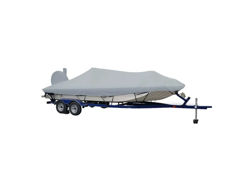 Carver Sun-DURA® Extra Wide Series Styled-to-Fit Boat Cover f/19.5' Aluminum Modified V Jon Boats - Grey