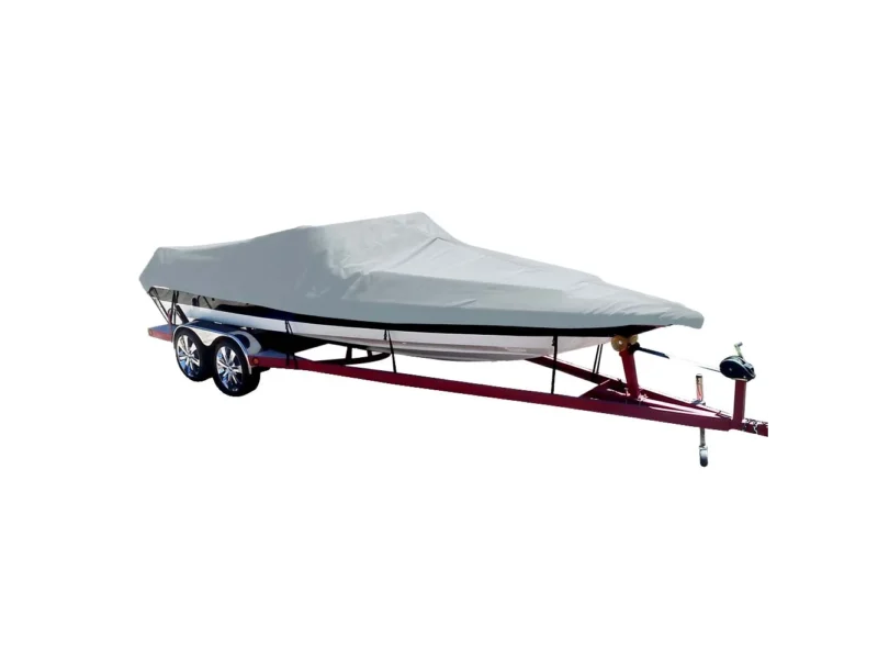 Carver Poly-Flex II Styled-to-Fit Boat Cover f/19.5' Sterndrive Ski Boats with Low Profile Windshield - Grey