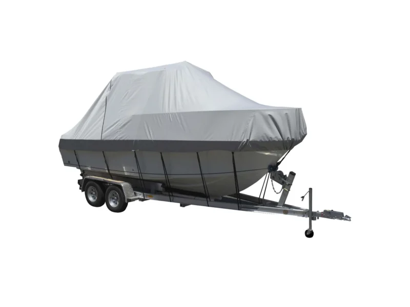 Carver Sun-DURA® Specialty Boat Cover f/19.5' Walk Around Cuddy & Center Console Boats - Grey