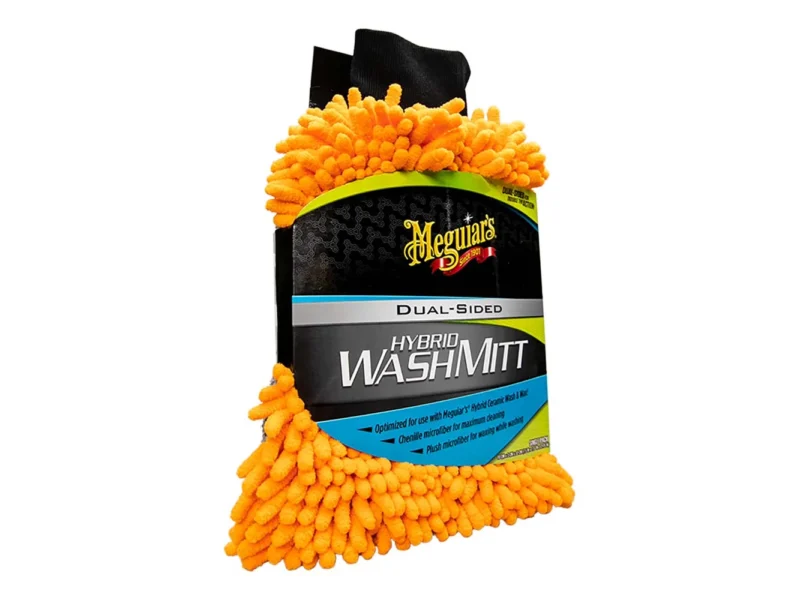 Meguiar's Hybrid Wash Mitt - Extremely Plush Microfiber Wash Mitt f/Gently Waxing While Washing