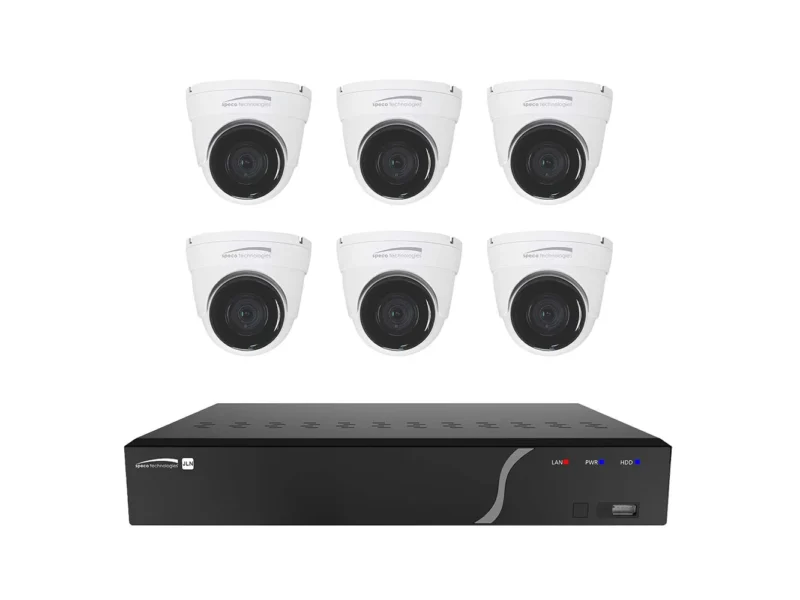 Speco 8 Channel NVR Kit w/6 Outdoor IR 5MP IP Cameras 2.8mm Fixed Lens - 2TB