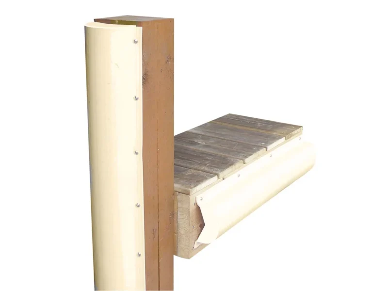 Dock Edge Piling Bumper - One End Capped - 6' - Beige