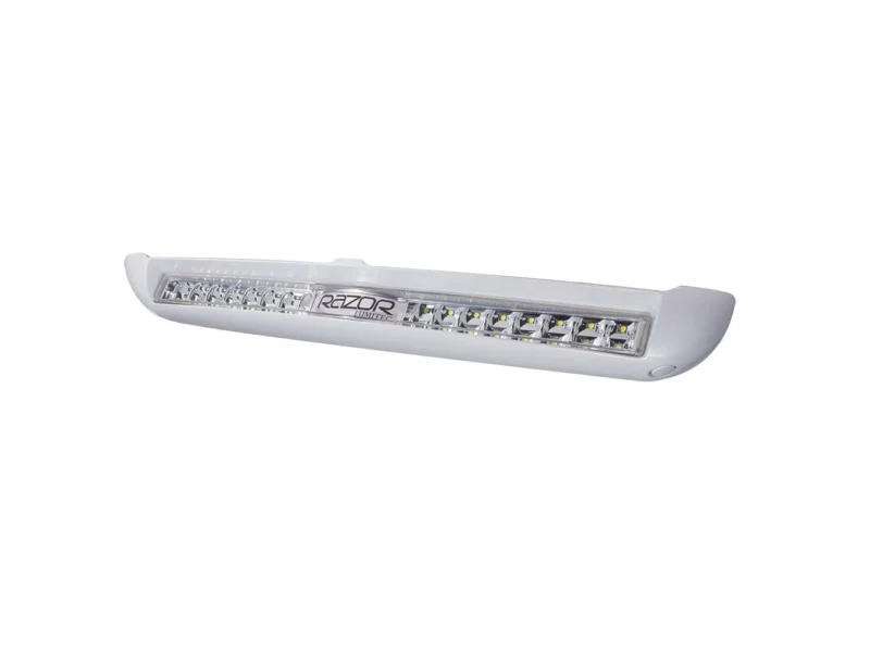 Lumitec Razor Light Bar - Flood - White Housing w/Inverted Logo Flush Mount