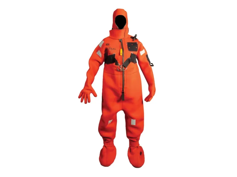 Mustang Neoprene Cold Water Immersion Suit w/Harness - Red - Adult Oversized