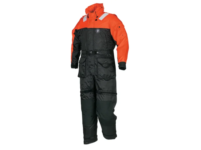 Mustang Deluxe Anti-Exposure Coverall & Work Suit - Orange/Black - XS