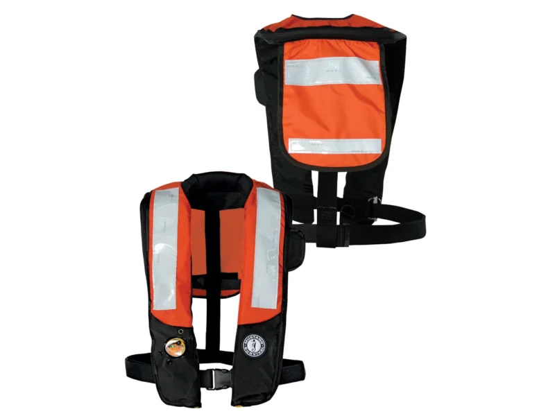 Mustang HIT Inflatable PDF w/SOLAS Reflective Tape - Orange/Black - Automatic/Manual