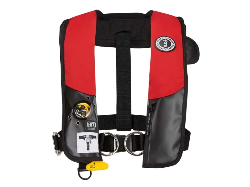 Mustang HIT Hydrostatic Inflatable PFD w/Sailing Harness - Red/Black - Automatic/Manual