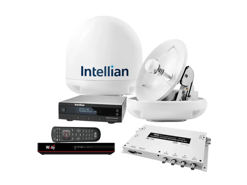 Intellian i3 US System w/DISH/Bell MIM-2 (w/3M RG6 Cable) 15M RG6 Cable & DISH HD Wally Receiver