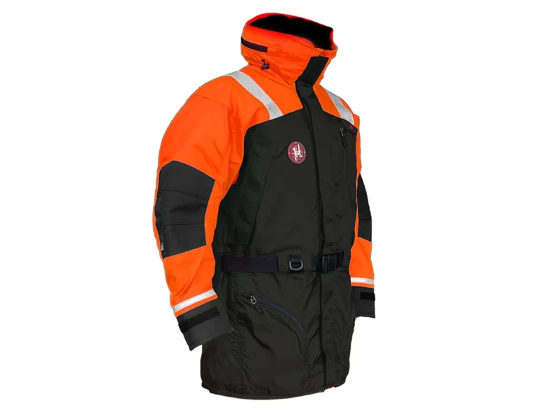 First Watch AC-1100 Flotation Coat - Hi-Vis Orange/Black - XL