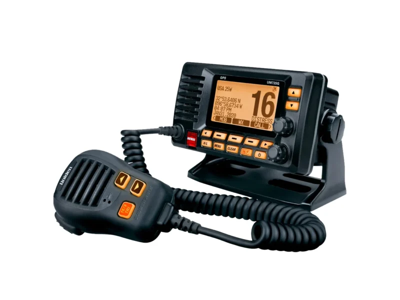 Uniden UM725 Fixed Mount Marine VHF Radio - Black