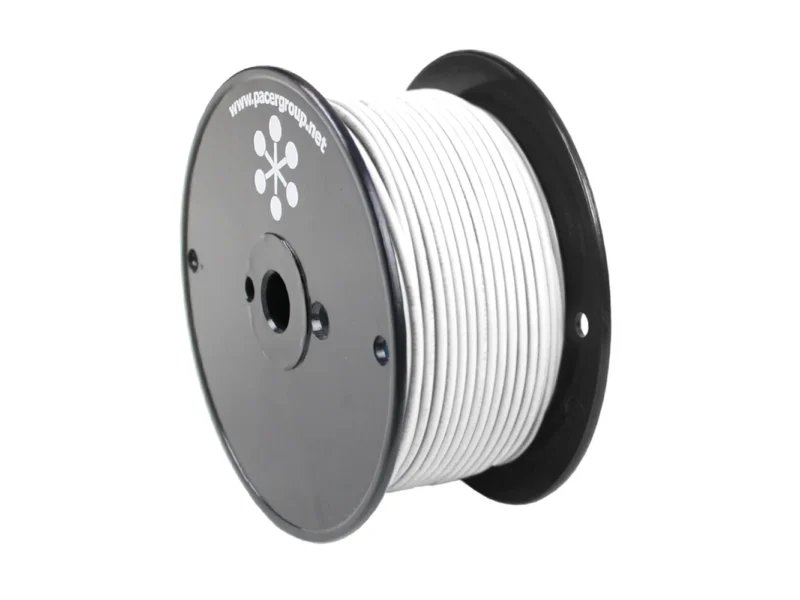 Pacer White 18 AWG Primary Wire - 250'