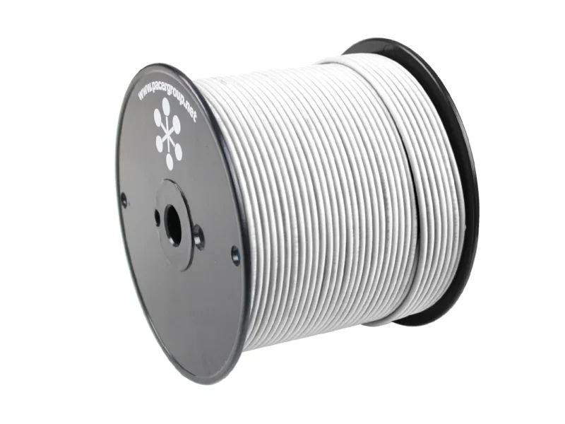 Pacer White 18 AWG Primary Wire - 500'