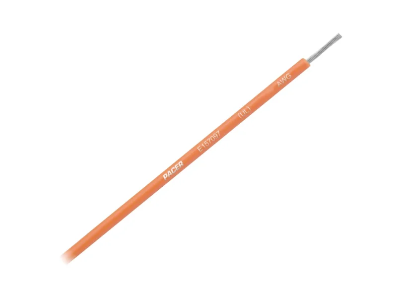 Pacer Orange 16 AWG Primary Wire - 25'