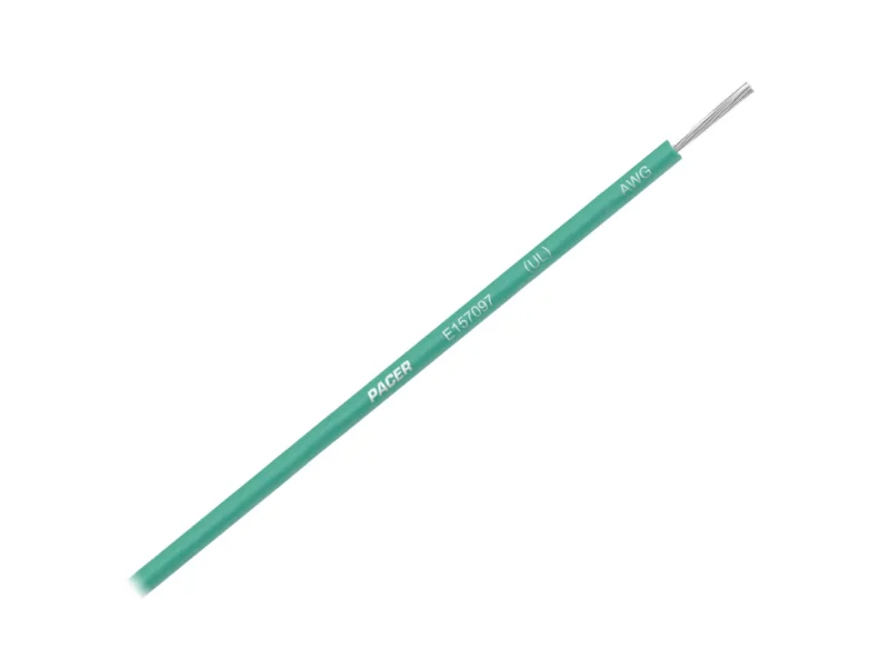 Pacer Green 14 AWG Primary Wire - 18'